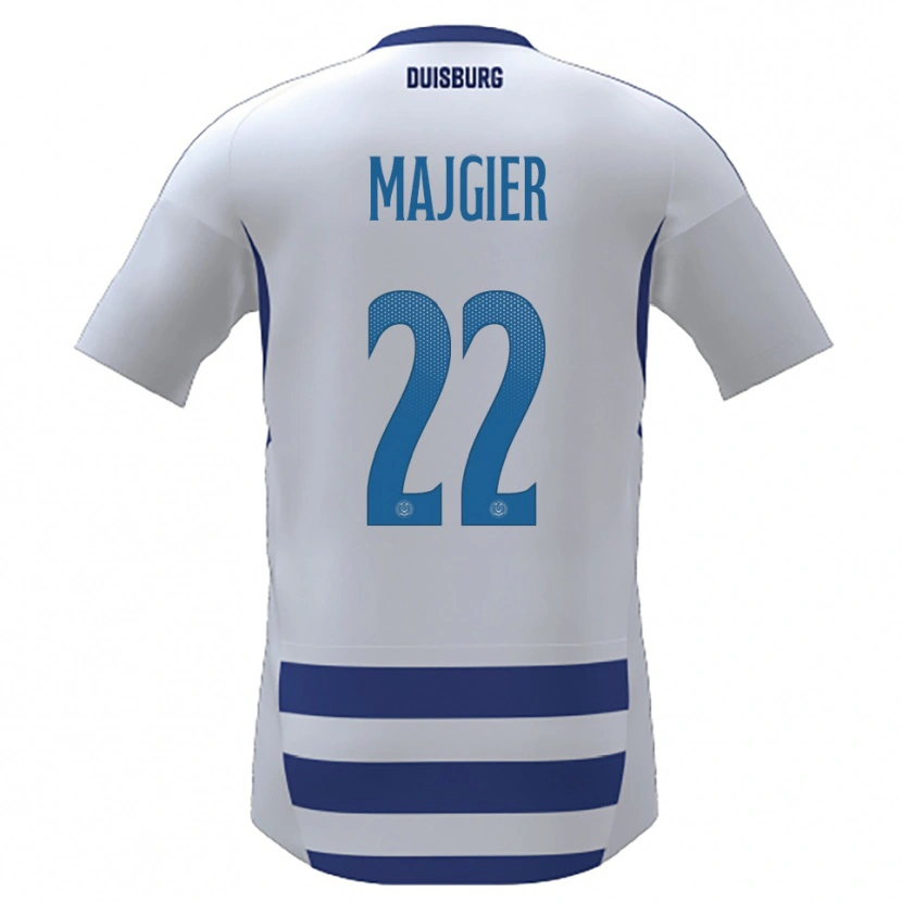 Danxen Dames Philipp Majgier #22 Wit Blauw Thuisshirt Thuistenue 2025/26 T-Shirt