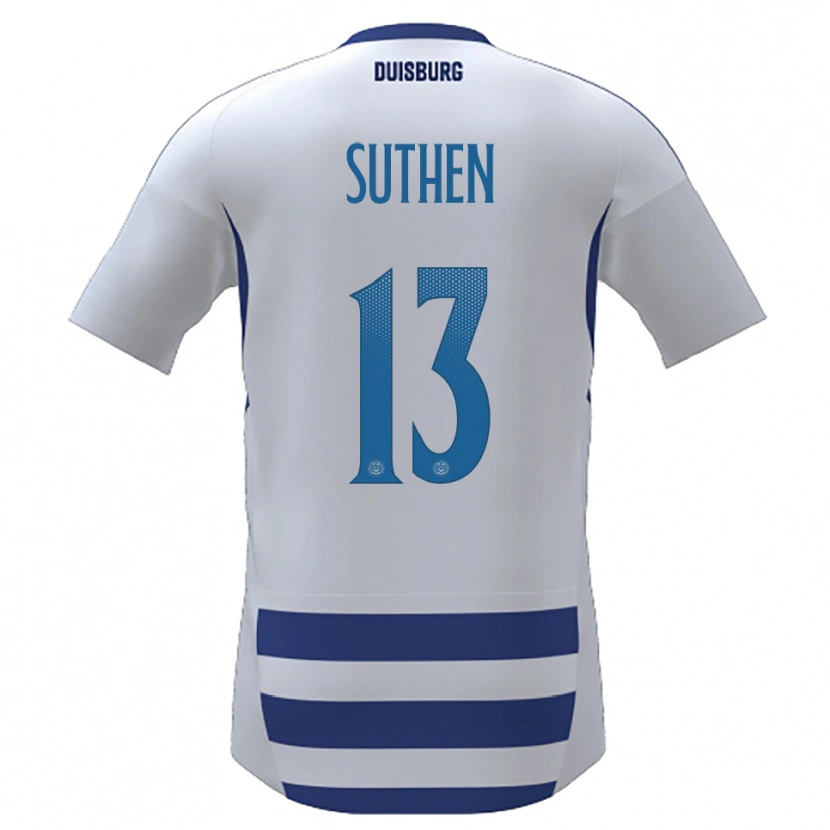 Danxen Dames Dion Suthen #13 Wit Blauw Thuisshirt Thuistenue 2025/26 T-Shirt