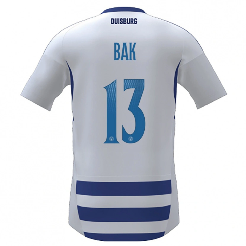Danxen Dames Jolina Bak #13 Wit Blauw Thuisshirt Thuistenue 2025/26 T-Shirt