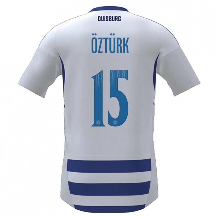Danxen Dames Melisa Öztürk #15 Wit Blauw Thuisshirt Thuistenue 2025/26 T-Shirt