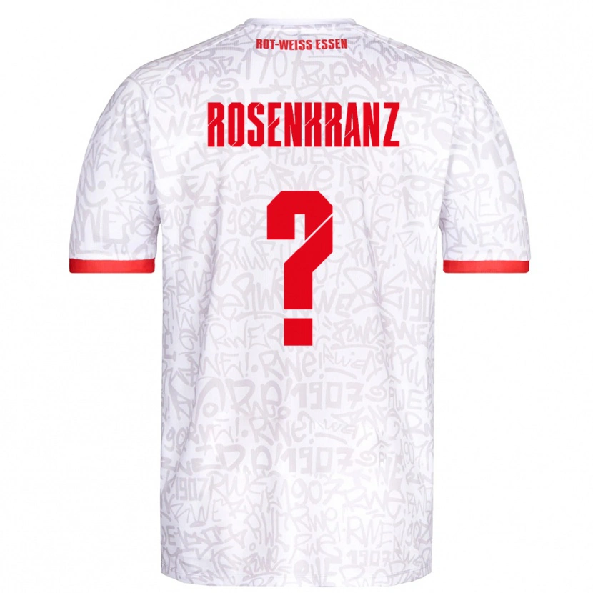 Danxen Dames Colin Rosenkranz #0 Wit Rood Thuisshirt Thuistenue 2025/26 T-Shirt