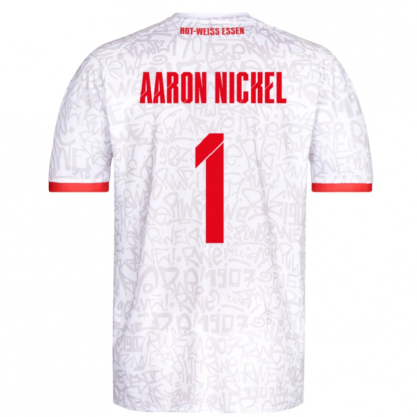 Danxen Dames Arvit Aaron Nickel #1 Wit Rood Thuisshirt Thuistenue 2025/26 T-Shirt