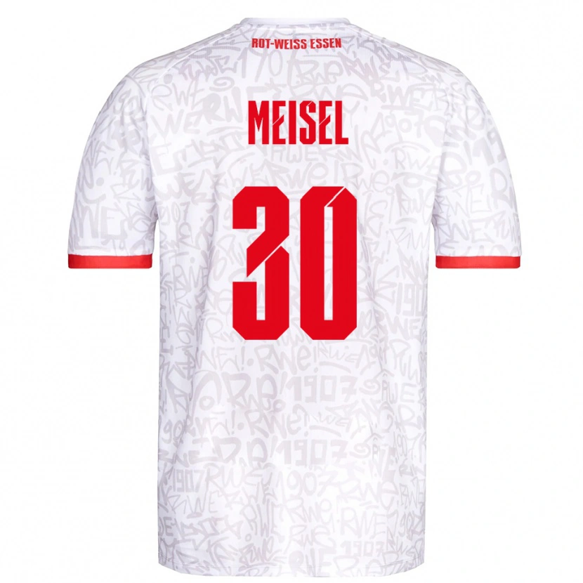 Danxen Dames Kelsey Owusu #30 Wit Rood Thuisshirt Thuistenue 2025/26 T-Shirt