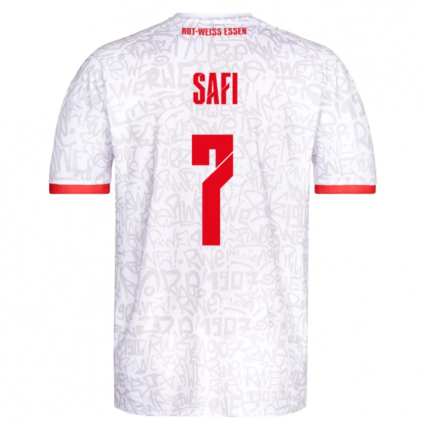 Danxen Dames Ramien Safi #7 Wit Rood Thuisshirt Thuistenue 2025/26 T-Shirt