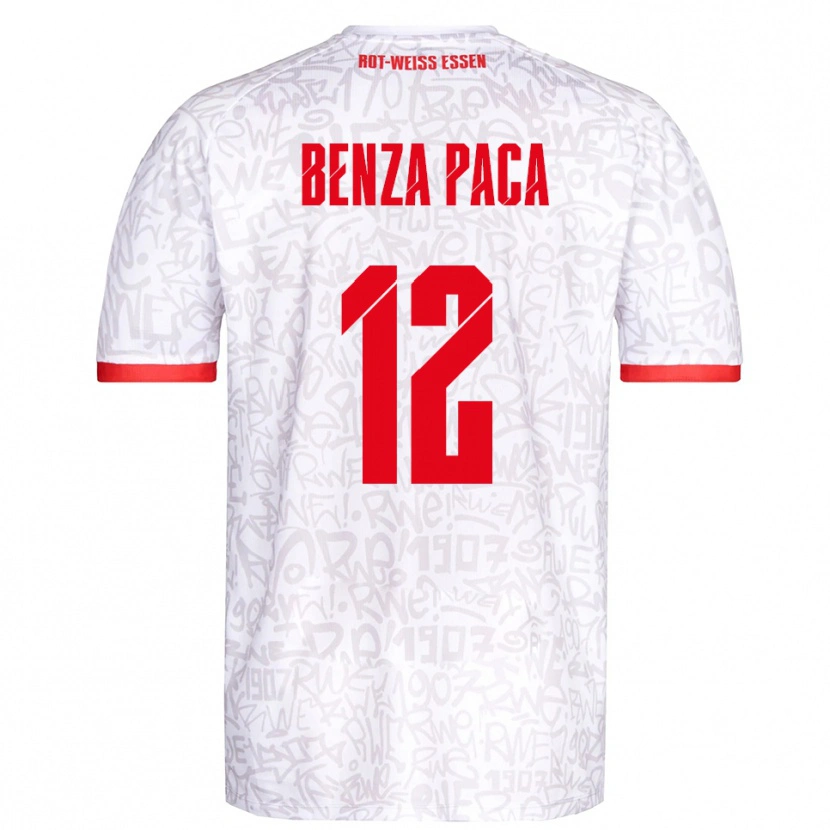 Danxen Dames Lynes Benza Paca #12 Wit Rood Thuisshirt Thuistenue 2025/26 T-Shirt