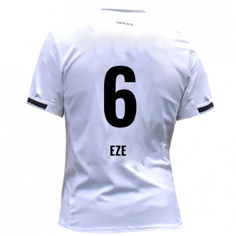 Danxen Dames Joshua Eze #6 Wit Rood Thuisshirt Thuistenue 2025/26 T-Shirt