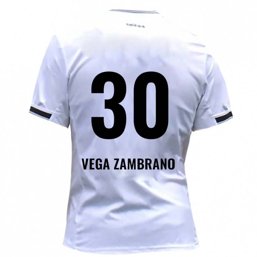 Danxen Dames Lian Vega Zambrano #30 Wit Rood Thuisshirt Thuistenue 2025/26 T-Shirt