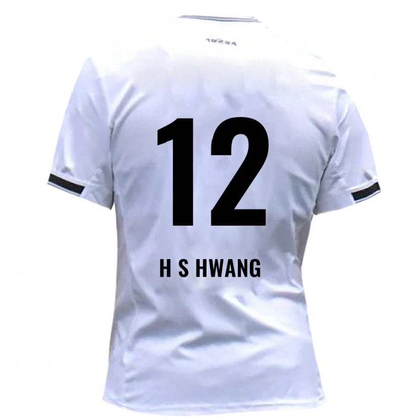 Danxen Dames Seung-Ho Hwang #12 Wit Rood Thuisshirt Thuistenue 2025/26 T-Shirt
