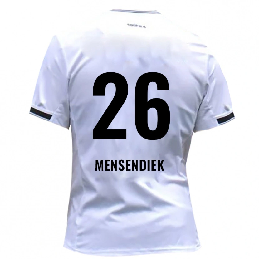 Danxen Dames Luis Mensendiek #26 Wit Rood Thuisshirt Thuistenue 2025/26 T-Shirt