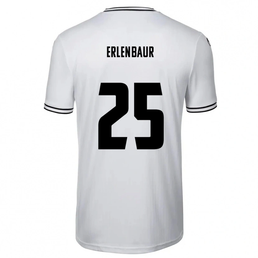 Danxen Dames Johannes Erlenbaur #25 Wit Zwart Thuisshirt Thuistenue 2025/26 T-Shirt
