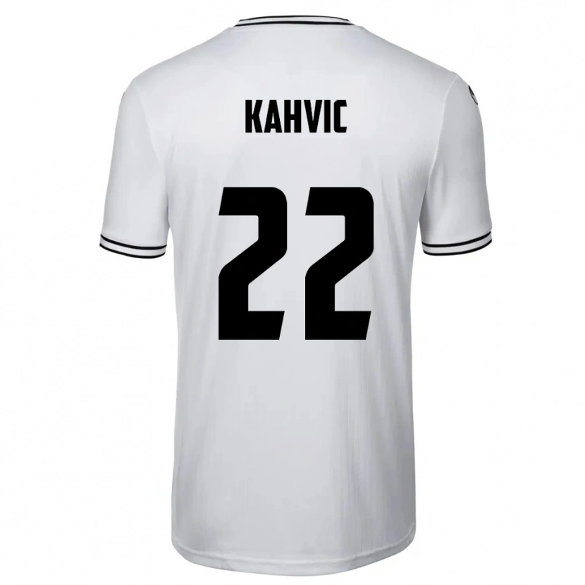Danxen Dames Aleksandar Kahvic #22 Wit Zwart Thuisshirt Thuistenue 2025/26 T-Shirt