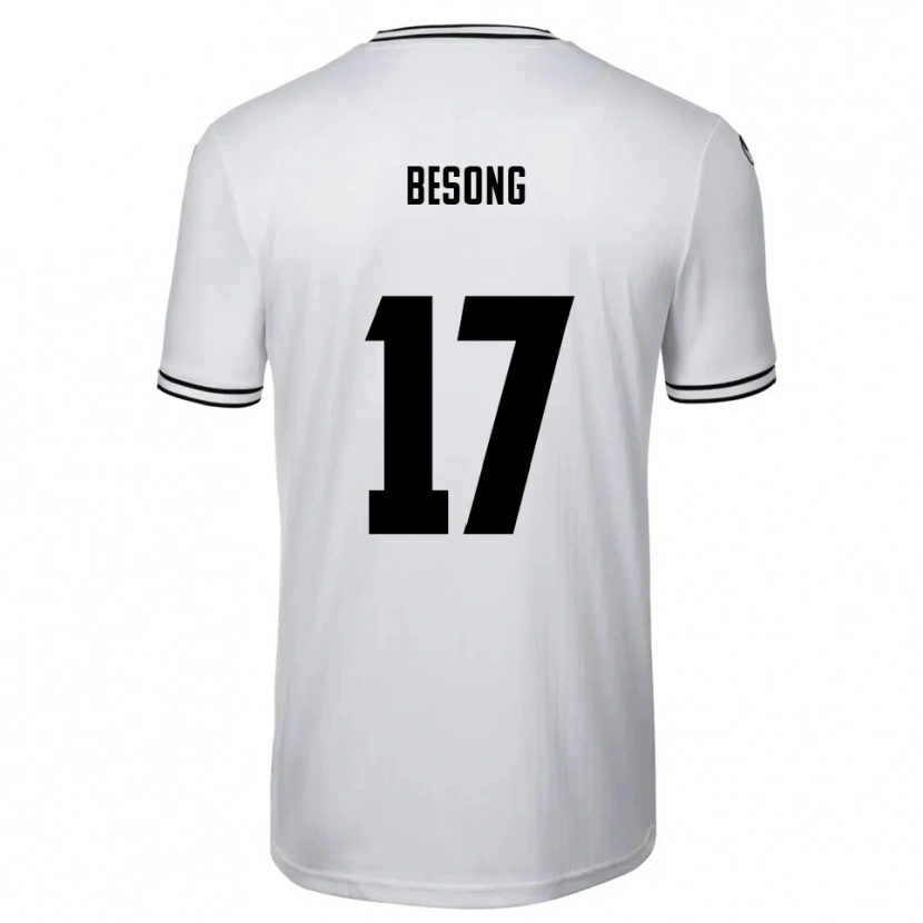 Danxen Dames Paul-Philipp Besong #17 Wit Zwart Thuisshirt Thuistenue 2025/26 T-Shirt