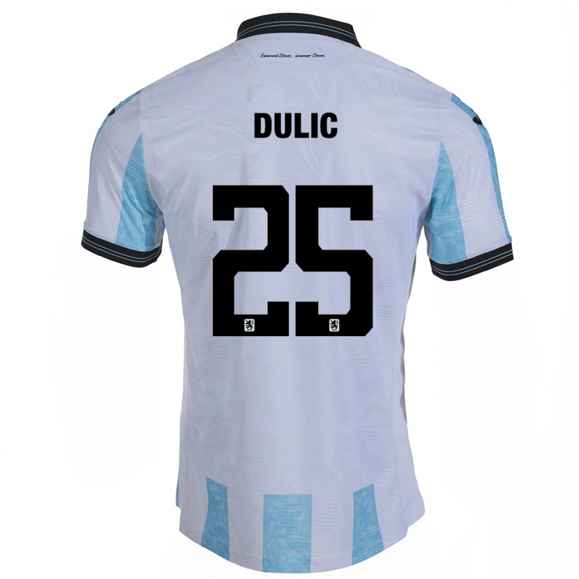 Danxen Dames Sean Dulic #25 Wit Hemelsblauw Thuisshirt Thuistenue 2025/26 T-Shirt