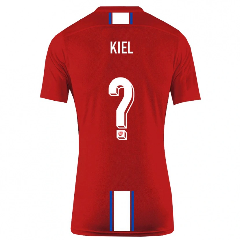 Danxen Dames Niels Kiel #0 Rood Wit Thuisshirt Thuistenue 2025/26 T-Shirt