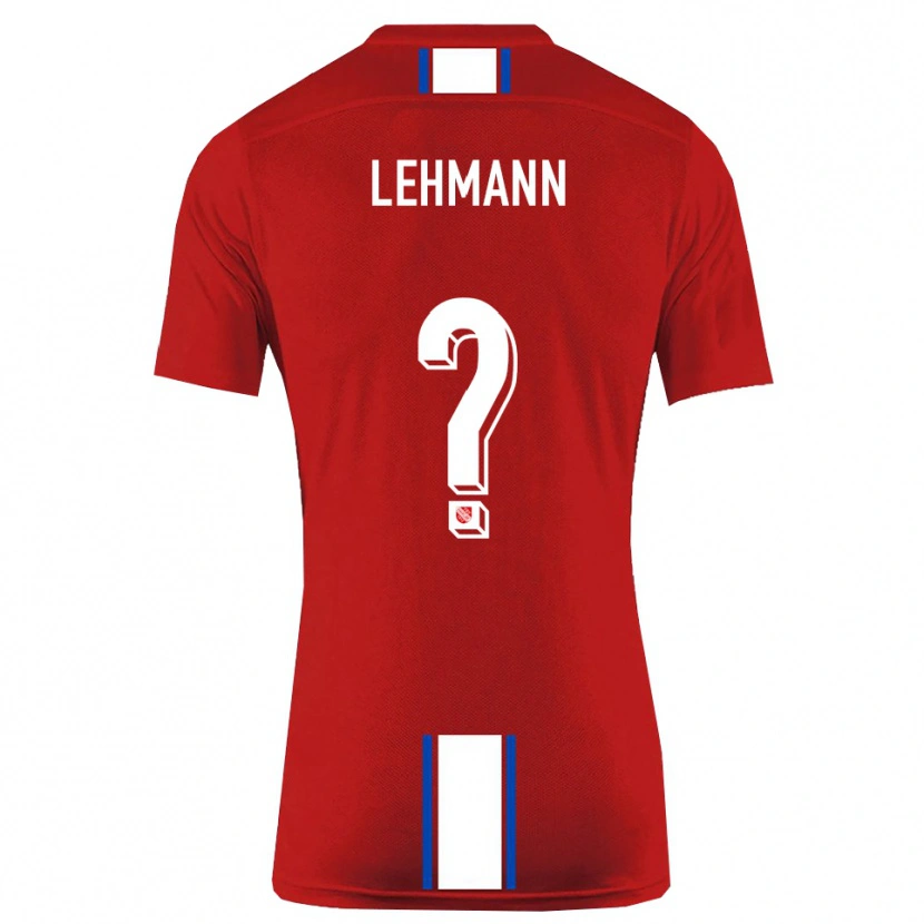 Danxen Dames Tom Lehmann #0 Rood Wit Thuisshirt Thuistenue 2025/26 T-Shirt