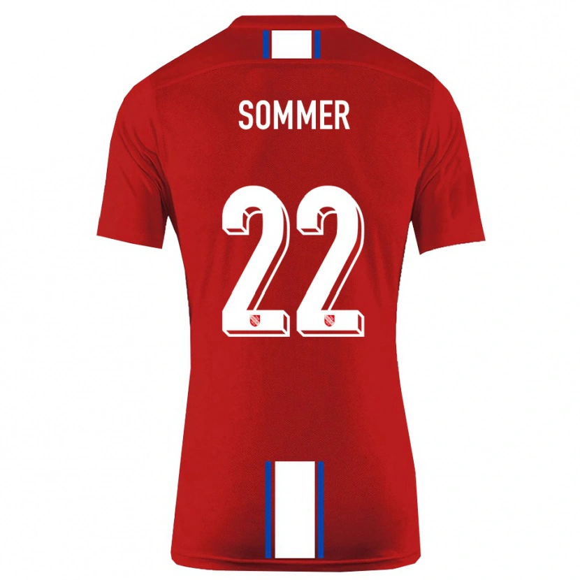 Danxen Dames Leon Sommer #22 Rood Wit Thuisshirt Thuistenue 2025/26 T-Shirt