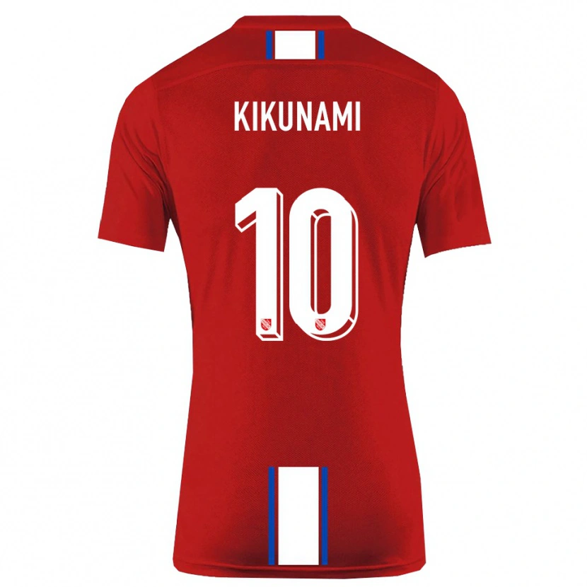 Danxen Dames Ryou Kikunami #10 Rood Wit Thuisshirt Thuistenue 2025/26 T-Shirt