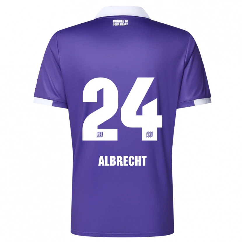 Danxen Dames Fabian Albrecht #24 Paars Wit Thuisshirt Thuistenue 2025/26 T-Shirt