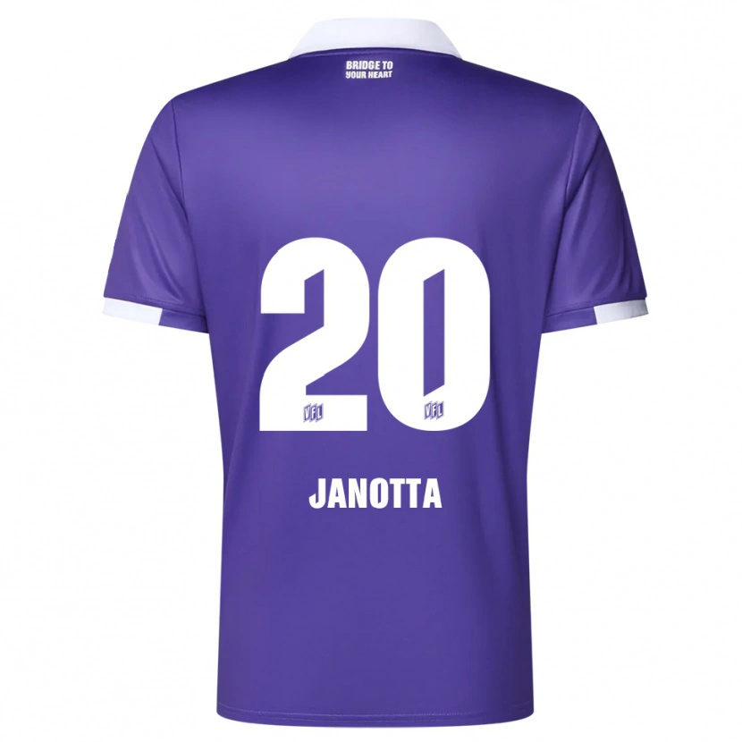 Danxen Dames Theo Janotta #20 Paars Wit Thuisshirt Thuistenue 2025/26 T-Shirt