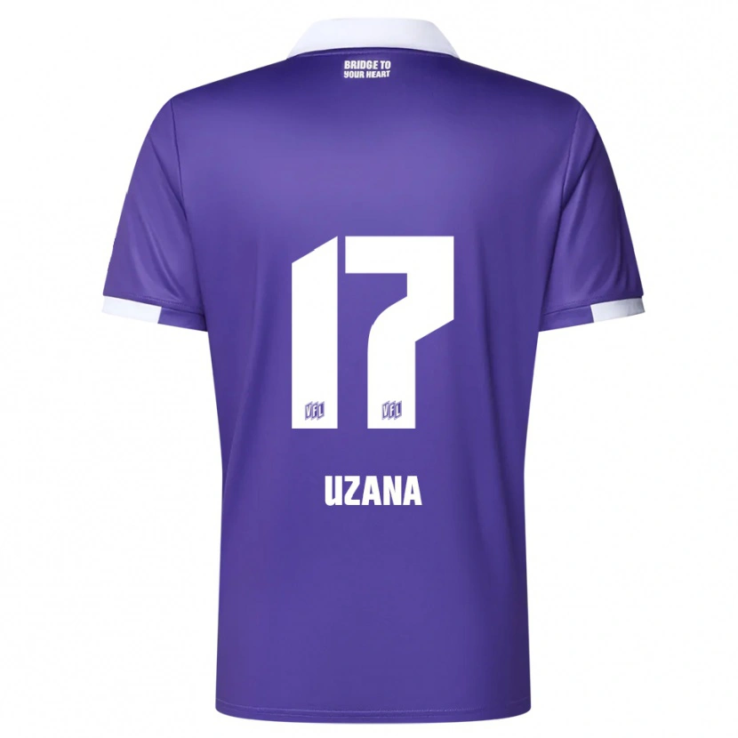 Danxen Dames Sebastian Uzana #17 Paars Wit Thuisshirt Thuistenue 2025/26 T-Shirt