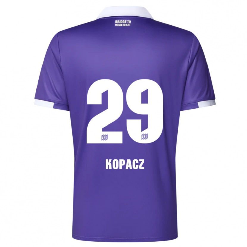 Danxen Dames David Kopacz #29 Paars Wit Thuisshirt Thuistenue 2025/26 T-Shirt