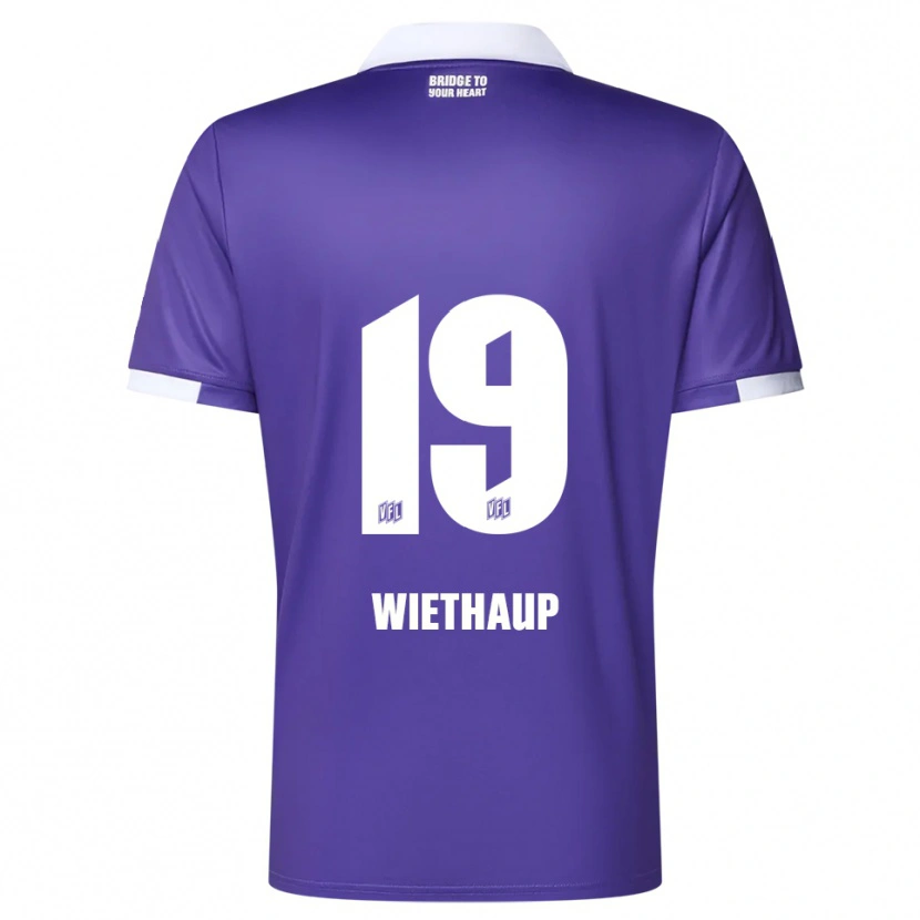 Danxen Dames Kevin Wiethaup #19 Paars Wit Thuisshirt Thuistenue 2025/26 T-Shirt