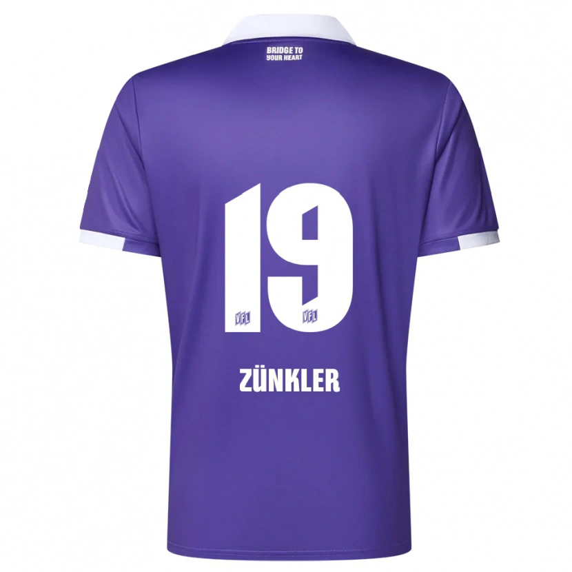 Danxen Dames Bernd Zünkler #19 Paars Wit Thuisshirt Thuistenue 2025/26 T-Shirt