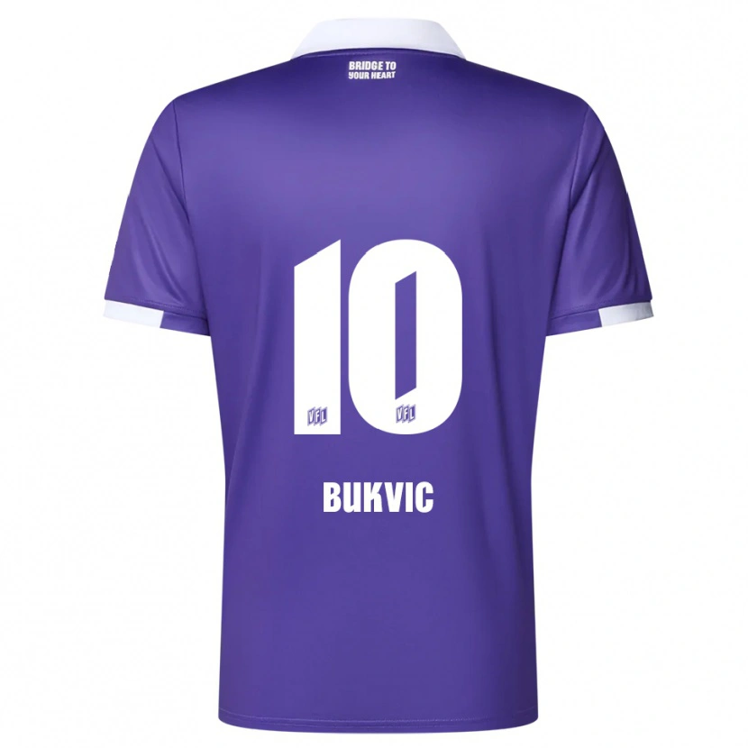 Danxen Dames Adem Bukvic #10 Paars Wit Thuisshirt Thuistenue 2025/26 T-Shirt
