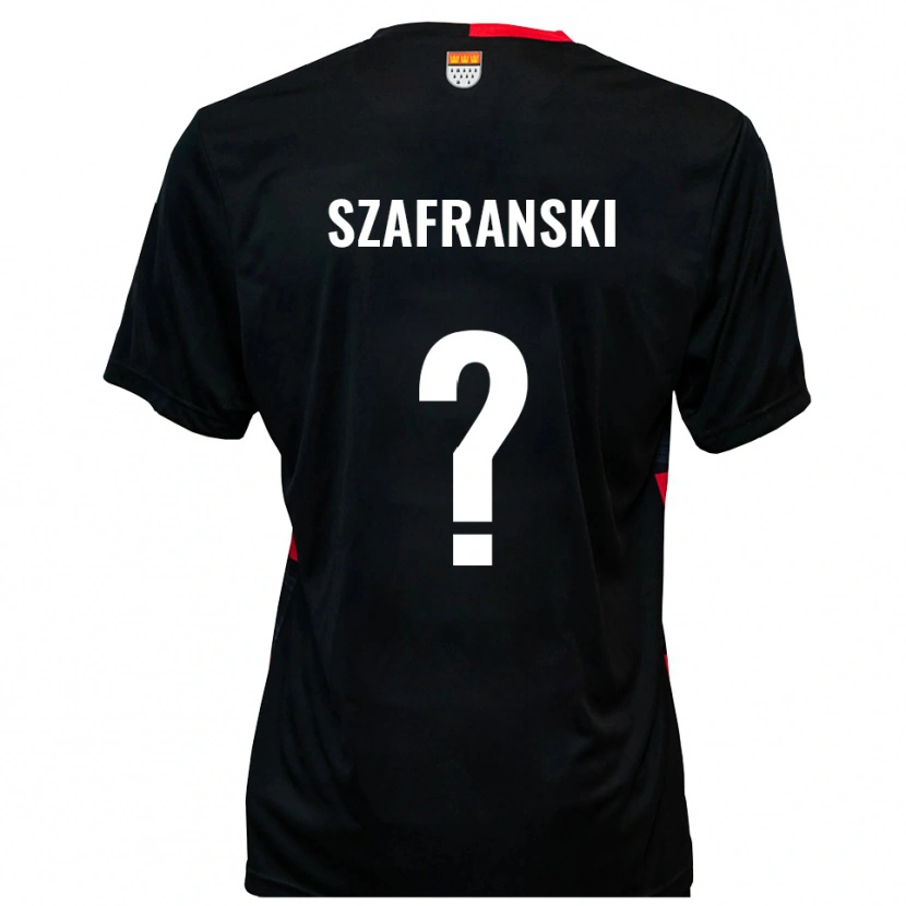 Danxen Dames Svenja Szafranski #0 Zwart Rood Thuisshirt Thuistenue 2025/26 T-Shirt