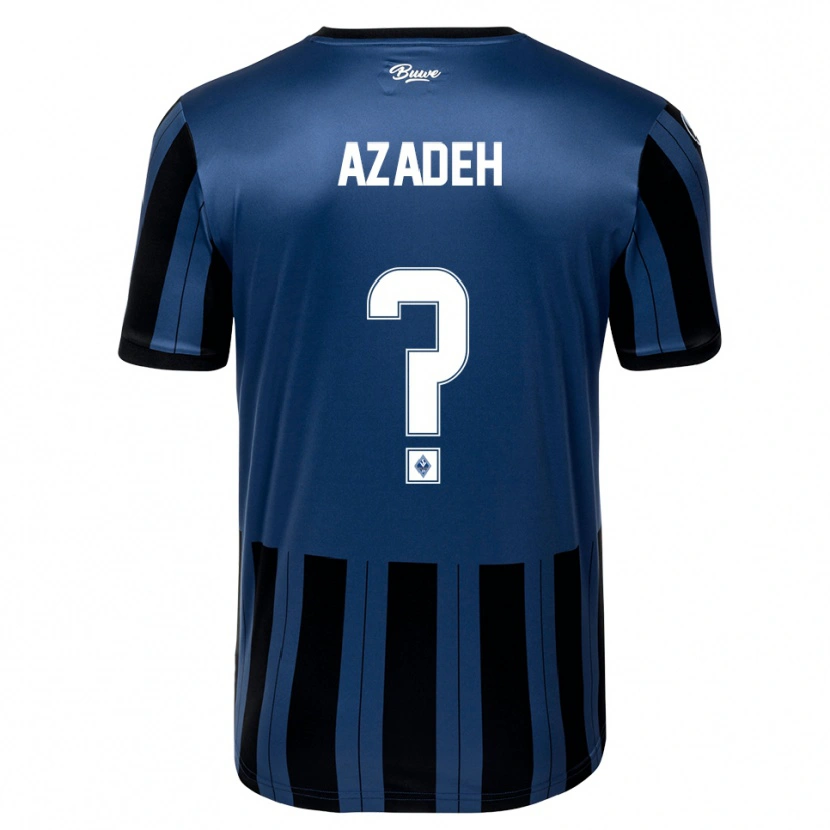 Danxen Dames Nils Azadeh #0 Blauw Grijs Zwart Thuisshirt Thuistenue 2025/26 T-Shirt