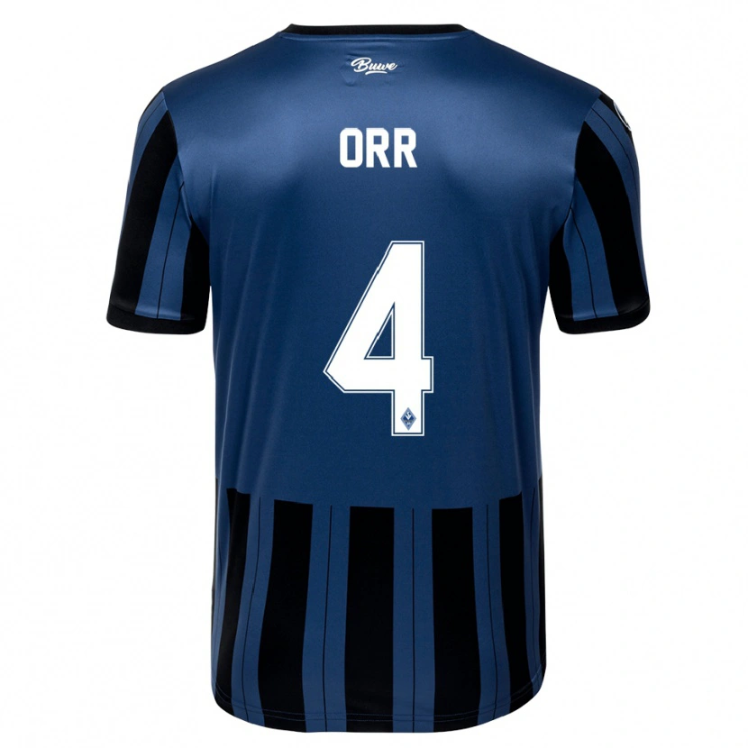 Danxen Dames George Orr #4 Blauw Grijs Zwart Thuisshirt Thuistenue 2025/26 T-Shirt