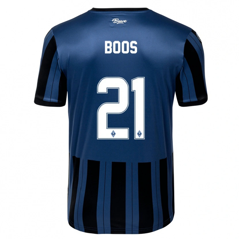 Danxen Dames Noah Boos #21 Blauw Grijs Zwart Thuisshirt Thuistenue 2025/26 T-Shirt