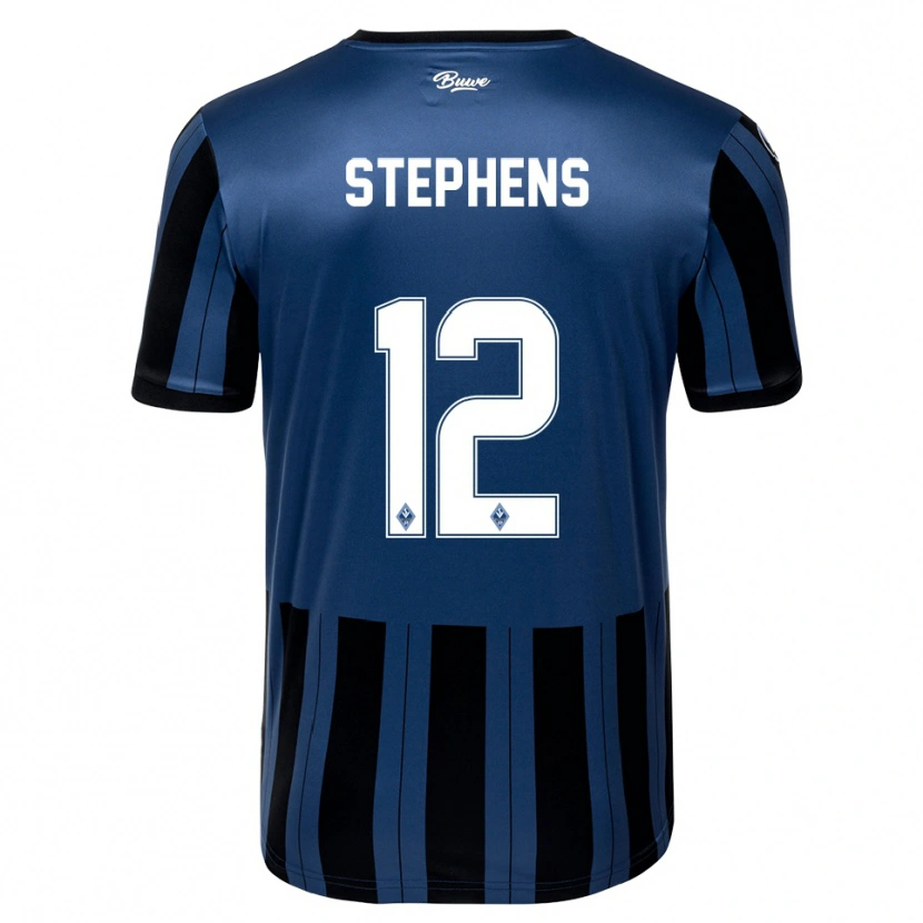 Danxen Dames Kaden Stephens #12 Blauw Grijs Zwart Thuisshirt Thuistenue 2025/26 T-Shirt