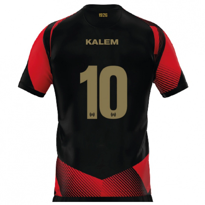 Danxen Dames Robin Kalem #10 Zwart Rood Thuisshirt Thuistenue 2025/26 T-Shirt