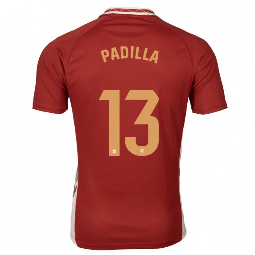 Danxen Dames Alejandro Padilla #13 Bordeaux Goud Uitshirt Uittenue 2025/26 T-Shirt