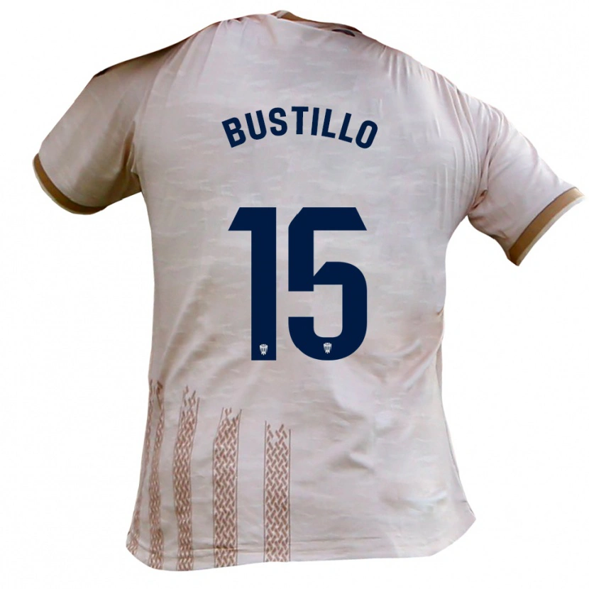 Danxen Dames Marcos Bustillo #15 Gebroken Wit Bruin Uitshirt Uittenue 2025/26 T-Shirt