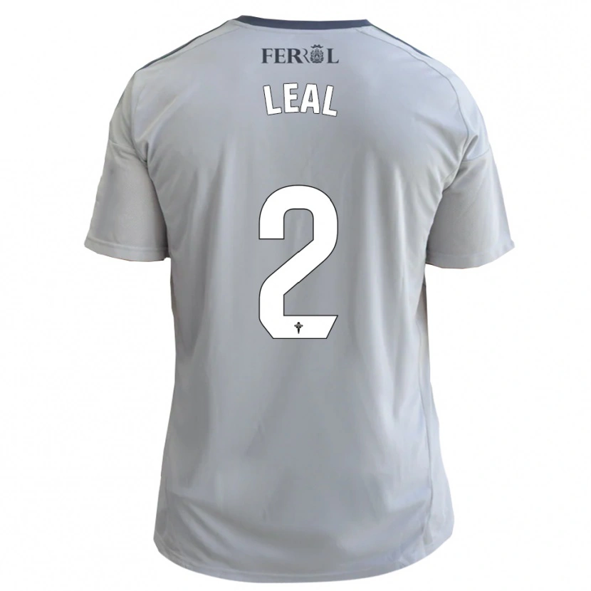 Danxen Dames Miguel Leal #2 Grijs Zilver Uitshirt Uittenue 2025/26 T-Shirt