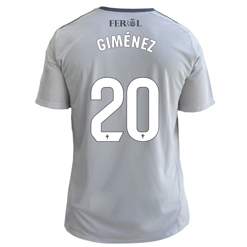 Danxen Dames Álvaro Giménez #20 Grijs Zilver Uitshirt Uittenue 2025/26 T-Shirt
