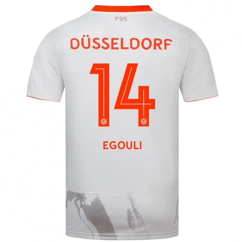 Danxen Dames Noah Egouli #14 Wit Oranje Uitshirt Uittenue 2025/26 T-Shirt