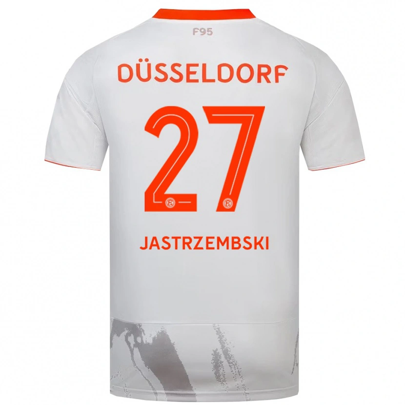 Danxen Dames Dennis Jastrzembski #27 Wit Oranje Uitshirt Uittenue 2025/26 T-Shirt