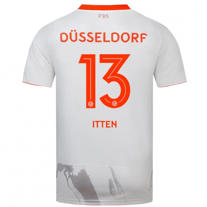 Danxen Dames Cedric Itten #13 Wit Oranje Uitshirt Uittenue 2025/26 T-Shirt