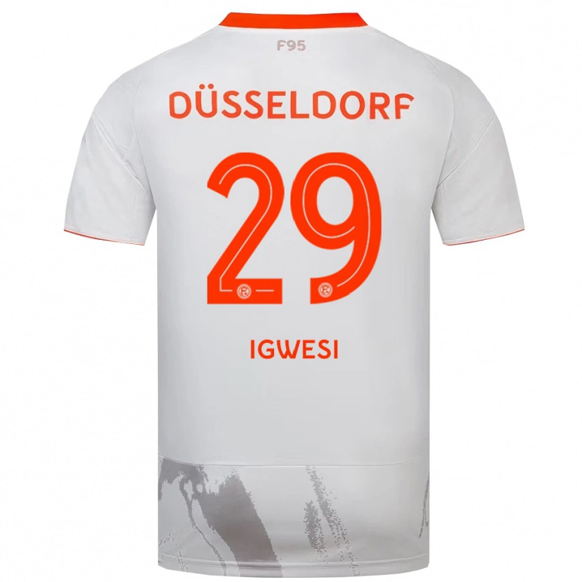 Danxen Dames Tyrese Igwesi #29 Wit Oranje Uitshirt Uittenue 2025/26 T-Shirt