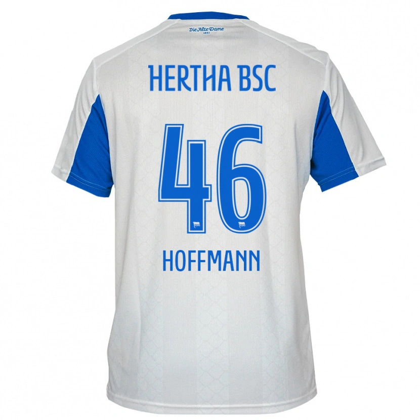Danxen Dames Tim Hoffmann #46 Wit Blauw Uitshirt Uittenue 2025/26 T-Shirt