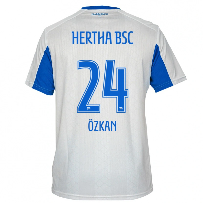 Danxen Dames Muhammed Özkan #24 Wit Blauw Uitshirt Uittenue 2025/26 T-Shirt