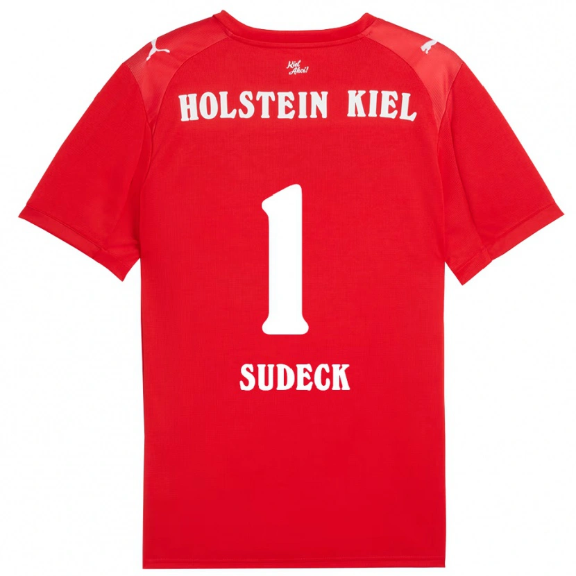 Danxen Dames Thore-Liam Sudeck #1 Rood Blauw Uitshirt Uittenue 2025/26 T-Shirt