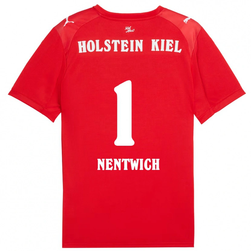 Danxen Dames Emma Nentwich #1 Rood Blauw Uitshirt Uittenue 2025/26 T-Shirt