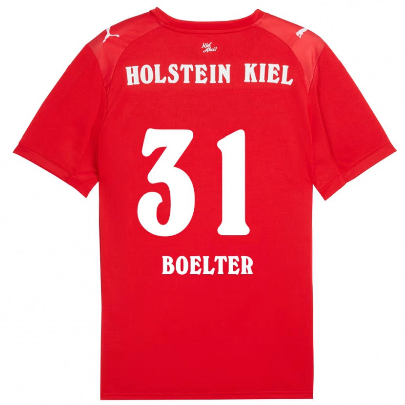 Danxen Dames Felix Boelter #31 Rood Blauw Uitshirt Uittenue 2025/26 T-Shirt