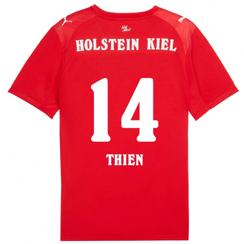 Danxen Dames Madita Thien #14 Rood Blauw Uitshirt Uittenue 2025/26 T-Shirt