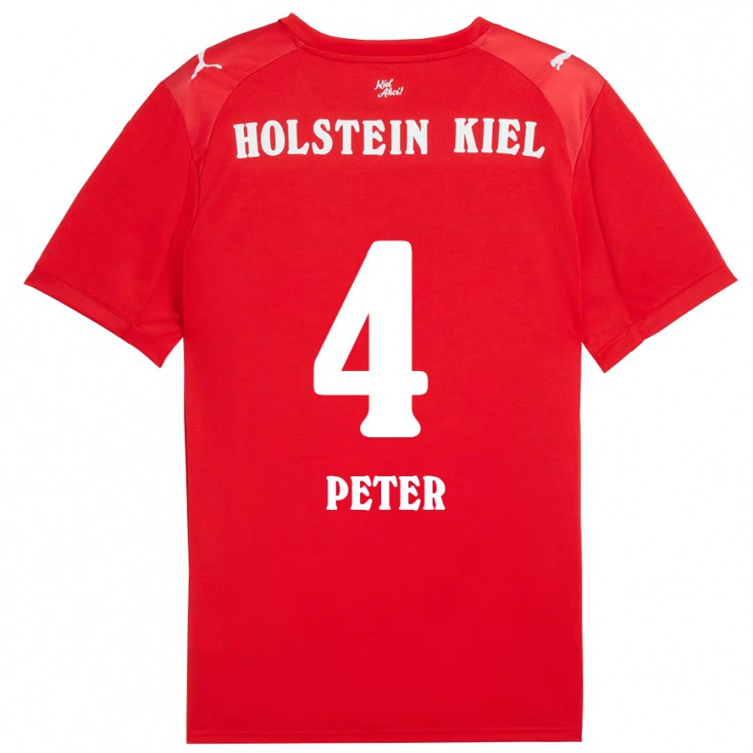 Danxen Dames Annie-Marie Peter #4 Rood Blauw Uitshirt Uittenue 2025/26 T-Shirt