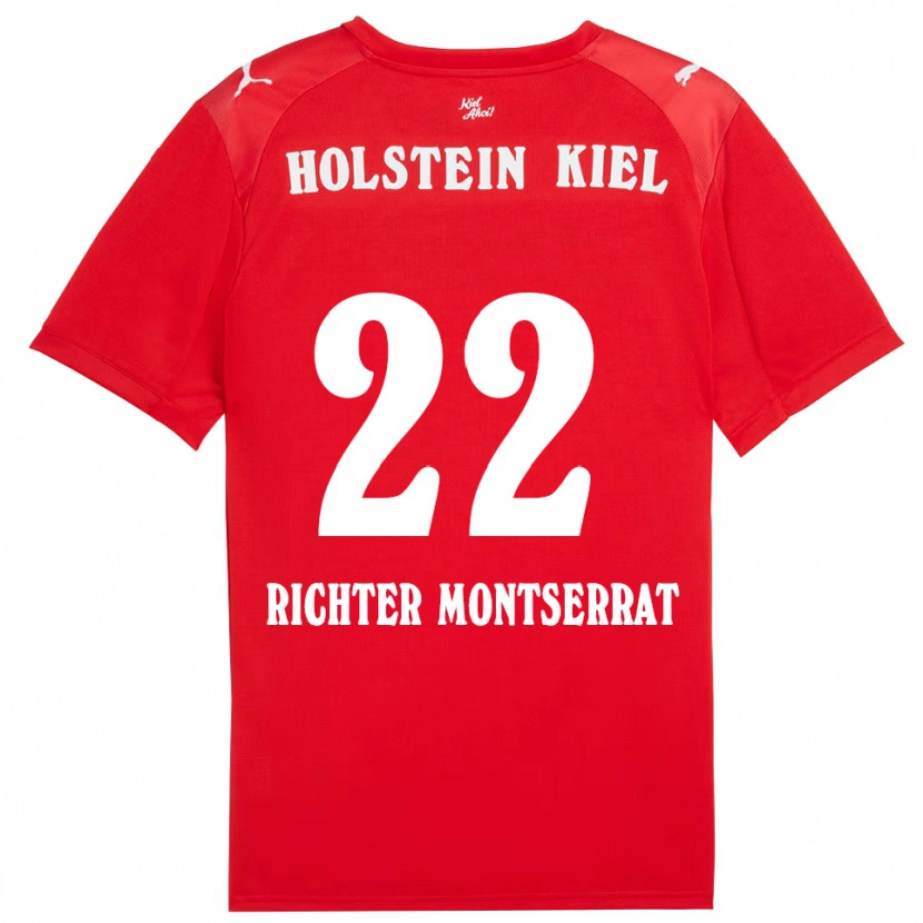 Danxen Dames Mark Richter Montserrat #22 Rood Blauw Uitshirt Uittenue 2025/26 T-Shirt